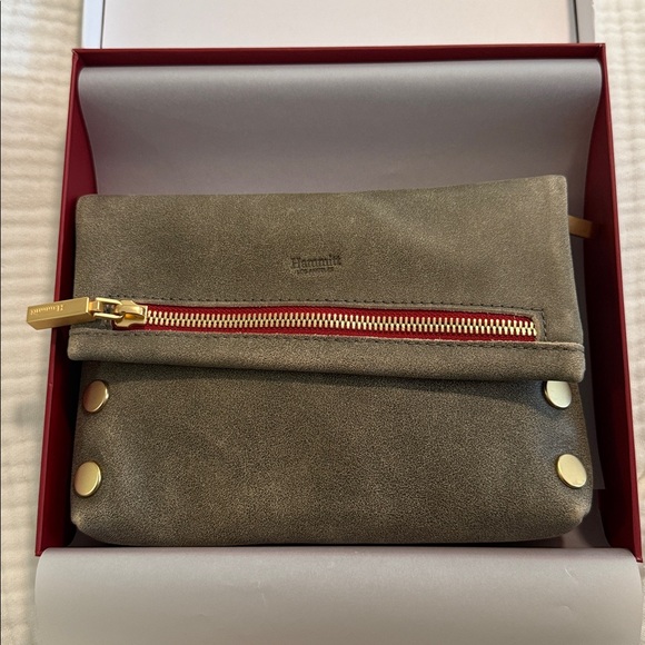 Hammitt Gray and Gold Crossbody Bag - Picture 2 of 7